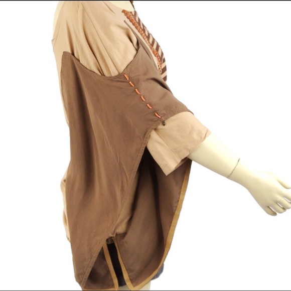 NWOT Angels Never Die boho tunic overlay blouse - Picture 2 of 8